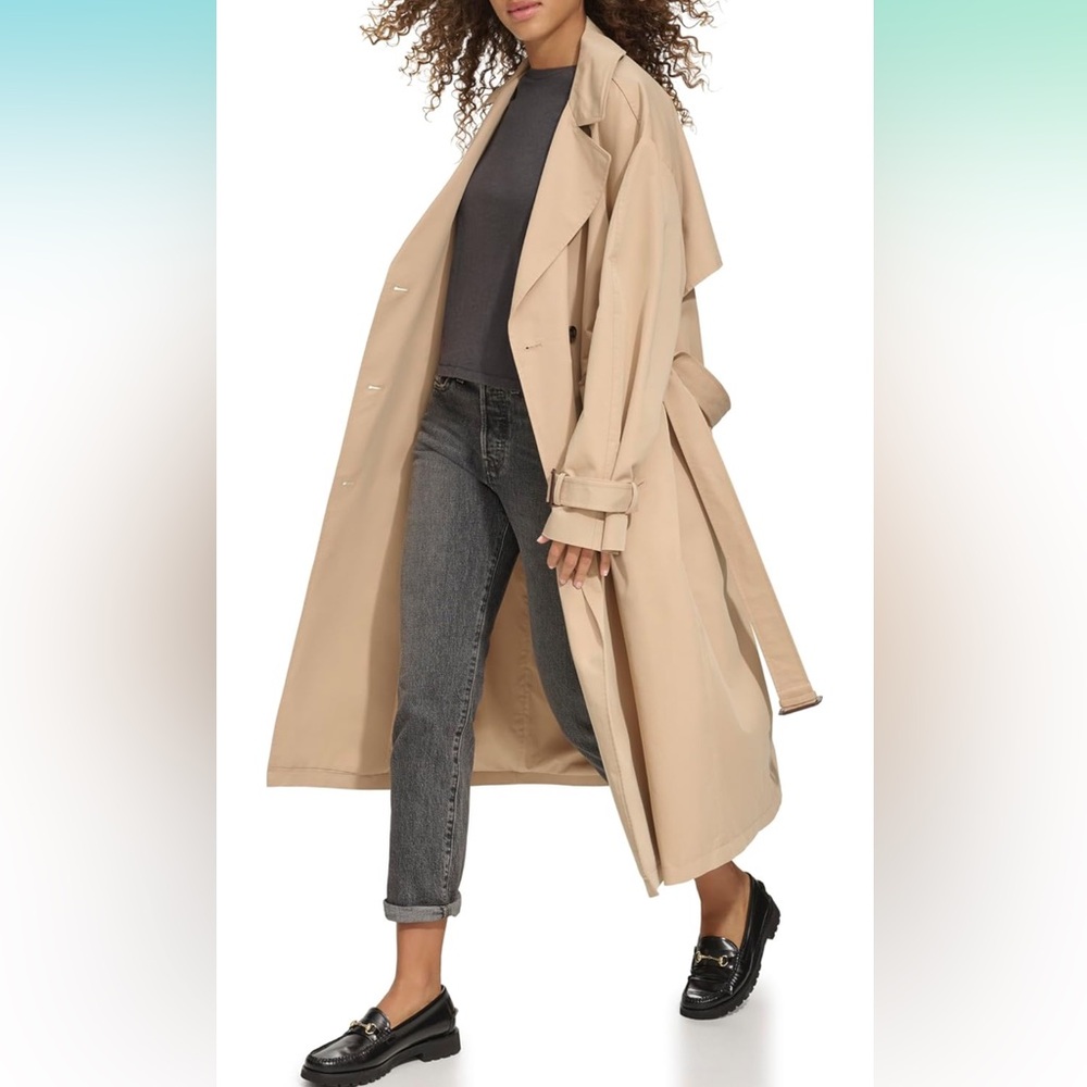Levi -  Tan Trench Coat in XS
